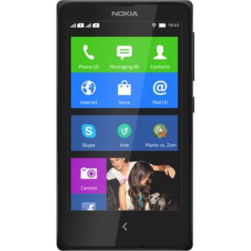 Telefon mobil Nokia X, 4GB, Dual SIM, Negru