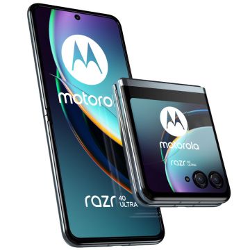 Telefon mobil Motorola Razr 40 Ultra 5G, 256 GB, 8 GB RAM, Dual SIM, Glacier Blue