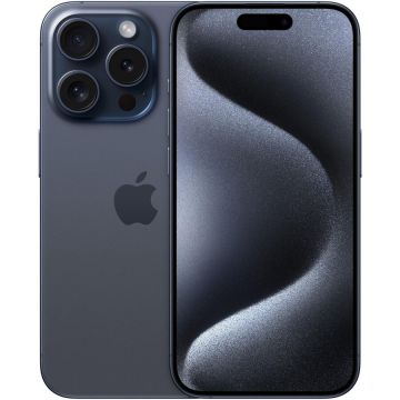 Apple Telefon mobil Apple iPhone 15 Pro, 256GB, 5G, Albastru-Titan