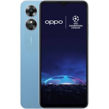 Telefon mobil OPPO A17, 64GB, 4GB RAM, Dual SIM, Lake Blue