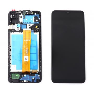 Display Samsung Galaxy A12 A125 OEM Display LCD Black Negru cu Rama