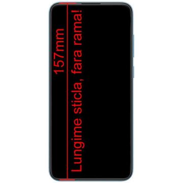 Display Samsung Galaxy M11 M115 cu Rama Black Negru VARIANTA SCURTA CU STICLA 157mm