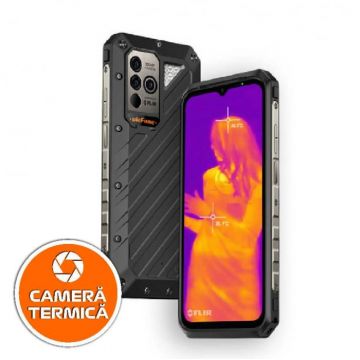 Telefon mobil Ulefone Power Armor 19T Negru, 4G , 6.58   IPS, 17GB RAM (12GB + 5GB extensibili), 256GB ROM, Android 12, Camera termica, NFC,  9600mAh, Dual SIM