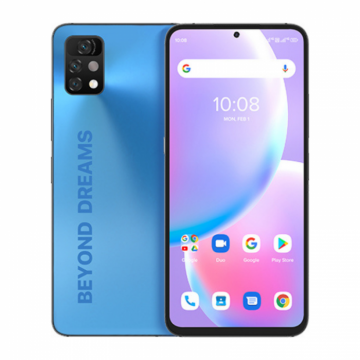 Telefon mobil UMIDIGI A11 Pro Max Albastru, 4G, Termometru non-contact, 6.8 , 8GB RAM, 128GB ROM, Android 11, Helio G80, Dual SIM, 5150mAh