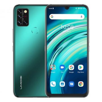 Telefon mobil UMIDIGI A9 Pro Verde, 4G, Termometru non-contact, 6.3 FHD+, 8GB RAM, 128GB ROM, Android 10, Helio P60, Dual SIM, 4150mAh