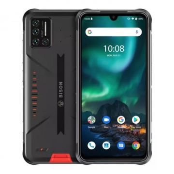 Telefon mobil UMIDIGI Bison 2021 Orange, 4G, 6.3 FHD+, 8GB RAM, 128GB ROM, Android 11, Helio P60 OctaCore, NFC, IP68, 5000mAh, Dual SIM