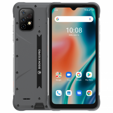 Telefon mobil UMIDIGI BISON X10 PRO Gri, 4G, Termometru non-contact, 6.53 , 6GB RAM, 128GB ROM, Android 11, OctaCore, 6150mAh, Dual SIM