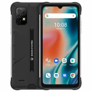 Telefon mobil UMIDIGI BISON X10 PRO Negru, 4G, Termometru non-contact, 6.53 , 6GB RAM, 128GB ROM, Android 11, OctaCore, 6150mAh, Dual SIM