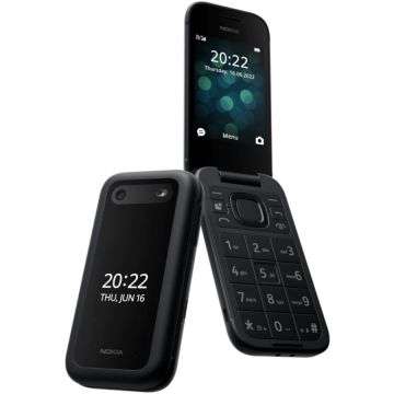 Nokia Telefon mobil Nokia 2660 Flip, Dual SIM, 4G, Black
