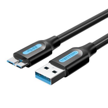 Vention USB 3.0 la Micro-B, cablu 1m, negru