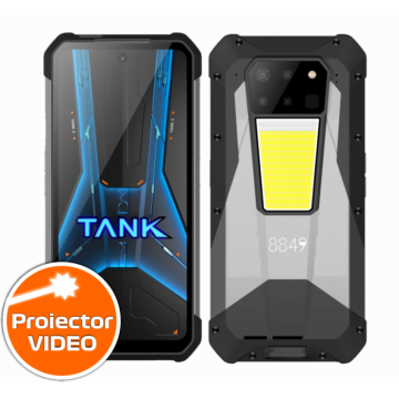 Telefon mobil Unihertz Tank 3 Pro, 5G, Proiector video 100 Lumeni, 36GB RAM (18GB + 18GB extensibili), 512GB ROM, 6.79 FHD+ 120Hz, Camera 200mpx, Night Vision, Android 13, Dimensity 8200, 23800mAh