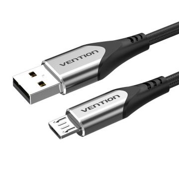 Cablu USB 2.0 la Micro Usb Vention Coahf 3a 1m (gri)