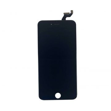 Display iPhone 6 Plus LCD Negru Complet Cu Tablita Metalica Si Conector Amprenta