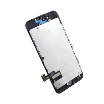 Display iPhone 7 LCD Negru Complet Cu Tablita Metalica Si Conector Amprenta