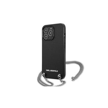 Husa Iphone 13 Pro Karl Lagerfeld Black Eco Leather