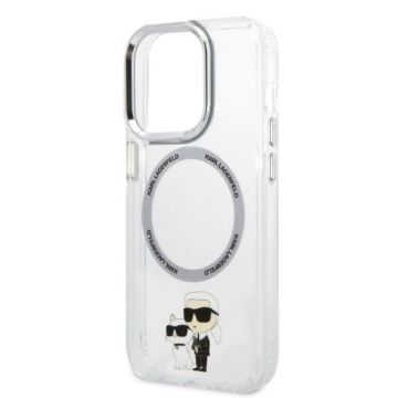 Husa Profesionala Karl Lagerfeld pentru iPhone 14 Plus Transparentă