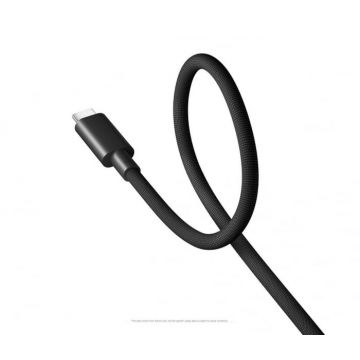 Cablu de date de mare viteza Xiaomi 6A USB 3.1 Dark Gray, 100W, 1m(Type-C la Type-C), 10Gbps, 4K 60Hz