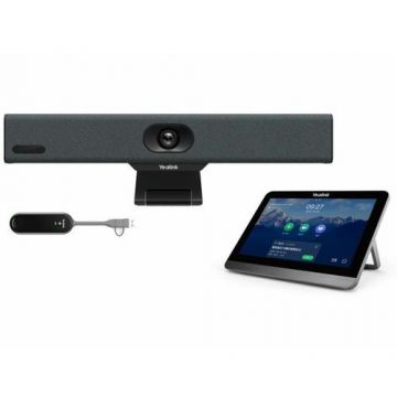 Camera videoconferinta Yealink Meetingbar A10-025, 4K Ultra HD, 30 fps, Ethernet, Wireless, Bluetooth (Negru)