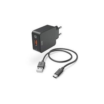 Charger Kit USB Type-C QC 3.0 3 A Black