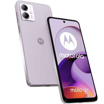 Smartphone Motorola Moto G14, 256GB, 8GB RAM, Dual SIM, 4G, Tri-Camera, Pale Lilac