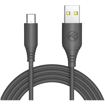 Tellur Cablu silicon Tellur USB to Type-C, 3A, 1m, negru