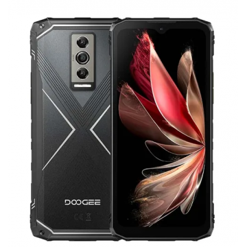 Telefon mobil Doogee Blade10 Pro, Black Silver, 4G, 6.56 HD+ 90Hz, 16GB RAM(6GB + 10GB extensibil), 256GB ROM, 50MP, Spreadtrum T606, Android 14, 5150mAh, Face ID, NFC, DualSim