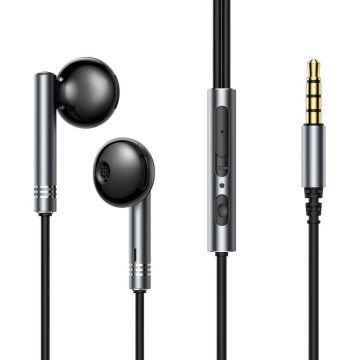 Casti Cu Fir JR-EW06 In-Ear Gri Inchis