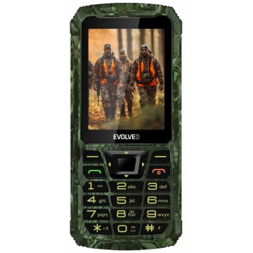 Evolveo Telefon mobil EVOLVEO StrongPhone Z6, Dual SIM, 2G, IP68, Verde-Camuflaj