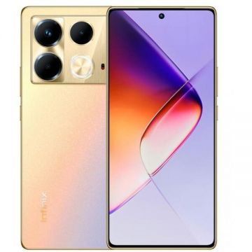 Infinix Telefon Mobil Infinix Note 40, Procesor Mediatek Helio G99 Ultimate, AMOLED 6.78, 8GB RAM, 256GB Flash, Camera Tripla, Wi-Fi, 4G, Dual Sim, Android, Auriu