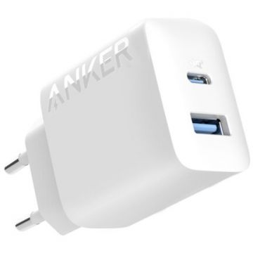 Incarcator Retea A2348G21 PowerIQ 1x USB Type-C 1x USB-A 20W Alb