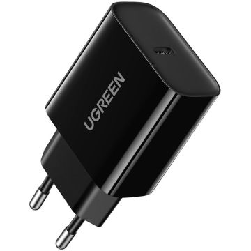 Incarcator Retea Quick Charge 18W 1 x USB Type-C 5V/3A Negru