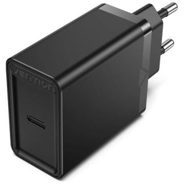 Incarcator Retea SmartPhone 220V 1-Port USB-C Wall Charger 30W Negru