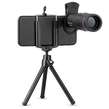 Lentila conversie telescopica Apexel APL-T18ZJ 18X cu mini trepied si suport pentru smartphone