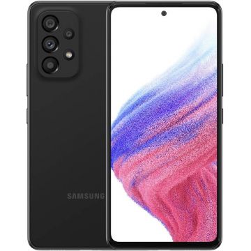 Smartphone Samsung Galaxy A53 Enterprise Edition, 5G, 120Hz Super AMOLED, 128GB, 6GB RAM, Dual SIM, Camera OIS 64 MPX, Audio Dolby Atmos, Awesome Black