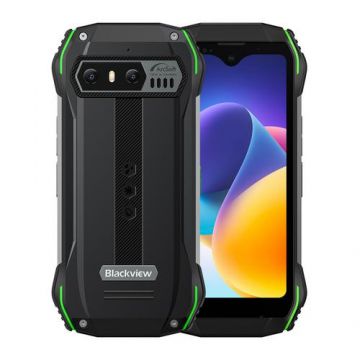 Telefon Mobil Blackview N6000SE, Procesor Octa-Core MTK MT8788, IPS LCD touchscreen 4.3inch, 4GB RAM, 128GB Flash, Camera 13MP, Wi-Fi, 4G, Dual Sim, Android (Negru/Verde)