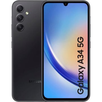 Telefon mobil Galaxy A34 256GB 5G Awesome Graphite