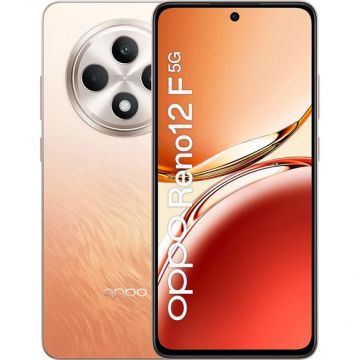 Telefon Mobil Oppo Reno 12 F, 8GB RAM, Memorie 256GB, Dual Sim, 4G, Portocaliu Amber