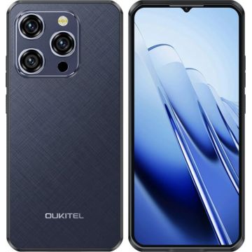 Telefon mobil Oukitel WP52, Albastru, 5G, 6.6 , 16GB RAM (4GB + 12GB extensibili), 256GB ROM, Android 14, MediaTek Dimensity 6100+, 48MP, 6500mAh, Dual SIM