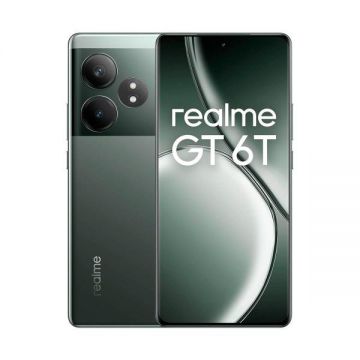 Telefon Mobil Realme GT 6T, 8GB RAM, Memorie 256Gb, Dual Sim, 5G, Verde Razor