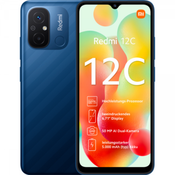 Telefon mobil Redmi 12C 128GB 4GB RAM NFC 4G Blue