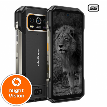 Telefon mobil Ulefone Armor 27 Pro, Negru, 5G, Camera Night Vision 64MP, 6.78   FHD+ 120Hz, 24GB RAM (12GB+ 12GB extensibili) , 256GB ROM, Android 14, 10600mAh, DualSim