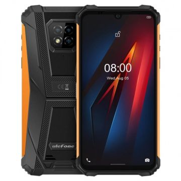 Telefon Mobil Ulefone Armor 8, 4GB RAM, Memorie 64GB, NFC, Portocaliu