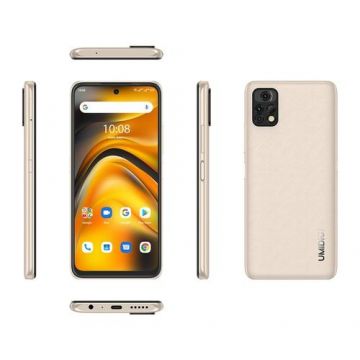 Telefon Mobil Umidigi A13 Pro Max, Procesor Mediatek Dimensity 900, IPS LCD 6.8inch, 12GB RAM, 256GB Flash, Camera Tripla 64 + 5 + 5 MP, Wi-Fi, 5G, Dual Sim, Android (Auriu)