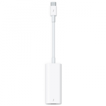 Apple Adaptor Apple MYH93ZM/A, Thunderbolt 3 male - Thunderbolt 2 female, Alb