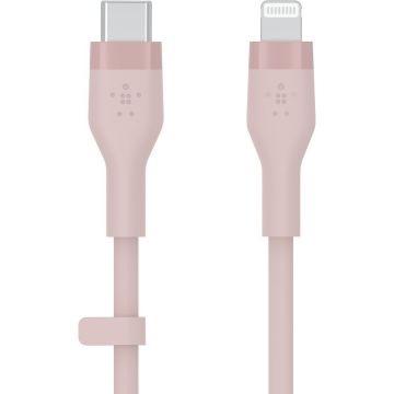 Belkin Belkin BOOST CHARGE Flex Silicone cable USB-C to Lightning - 2M - Pink