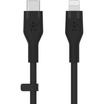 Belkin Belkin BOOST CHARGE Flex Silicone cable USB-C to Lightning - 3M - Black