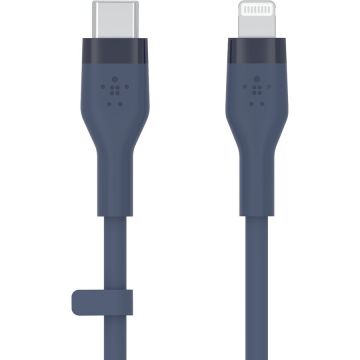 Belkin Belkin BOOST CHARGE Flex Silicone cable USB-C to Lightning - 3M - Blue