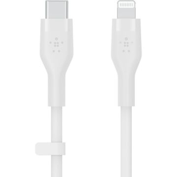 Belkin Belkin BOOST CHARGE Flex Silicone cable USB-C to Lightning - 3M - White