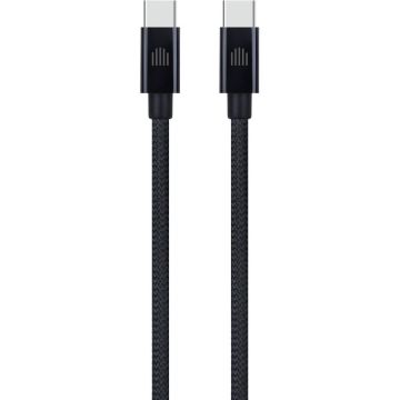 Dviced Dviced Cable USB-C to USB-C Nylon Textile 2m - Black