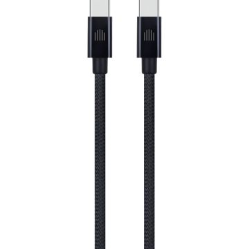 Dviced Dviced Cable USB-C to USB-C Nylon Textile 3m - Black